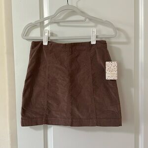 Free People Modern Femme Corduroy Skirt